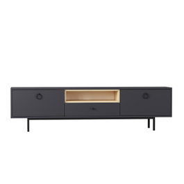 Hanah Home Soporte de TV Industrial Antracita 180 cm